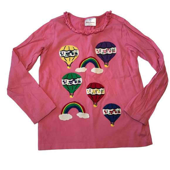 Hanna Andersson Hot Air Balloon Applique Top 120 - Picture 1 of 4
